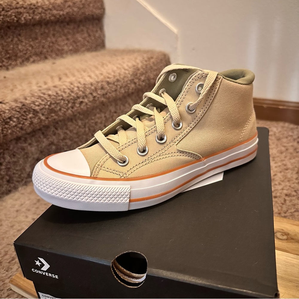 Khaki Chuck Taylor All Stars Malden Street Mid Trainers